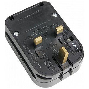 Adam Hall KSCP 3 - Adapter zestyk ochronny/UK czarny 13 A 1/3