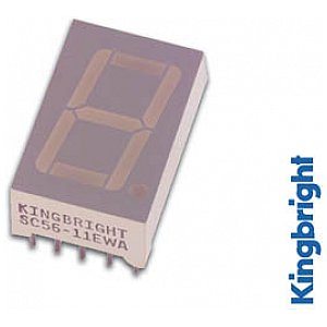 Kingbright jednocyfrowy wyświetlacz 14mm SINGLE-DIGIT DISPLAY COMMON ANODE 1/3