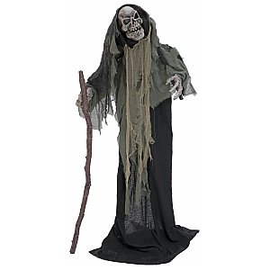 EUROPALMS Halloween Figure Wanderer, 160cm - Animowany szkielet jako stojąca postać 1/5