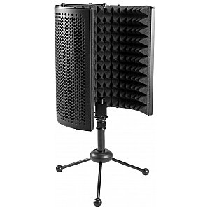 OMNITRONIC AS-04 Desk-Microphone-Absorber System, Panel akustyczny do mikrofonu + statyw biurkowy 1/5