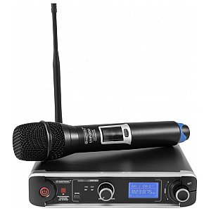 OMNITRONIC UHF-301 1-kanałowy bezprzewodowy system mikrofonowy 823-832/863-865MHz 1/3