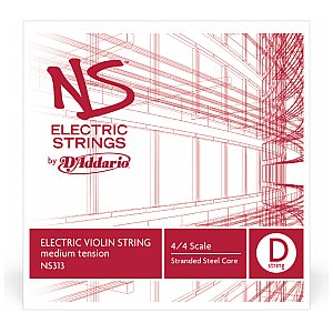 D'Addario NS Electric Pojedyncza struna do skrzypiec D String, 4/4 Medium Tension 1/2