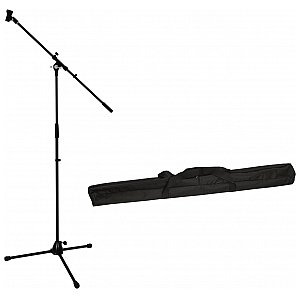 OMNITRONIC Set Microphone Tripod with Boom, PRO bk + Bag, Statyw mikrofonowy z torbą 1/1
