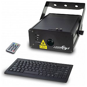 LASERWORLD CS-500RGB KeyTEX Laser do projekcji tekstu RGB 500 mW z klawiaturą 1/7