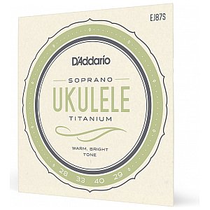 D'Addario EJ87S Titanium Struny do ukulele, sopranowe 1/4