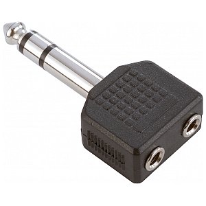 Adam Hall 7545 - Adapter typu Y 2 x jack stereo 3,5 mm żeński na jack stereo 6,3 mm męski 1/1