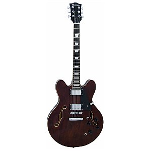 Dimavery SA-610 Jazz Guitar, brown, gitara elektryczna 1/1