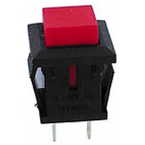 PRZYCISK PUSH-BUTTON SWITCH ON-(OFF) RED 1/2