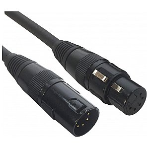 Accu Cable AC-DMX5 / 1,5-5 pkt. XLR m / 5 pkt. Kabel DMX XLR 1,5m 1/2
