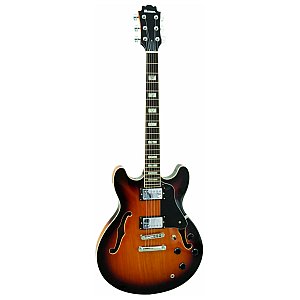 Dimavery SA-610 Jazz Guitar, sunburst, gitara elektryczna 1/2