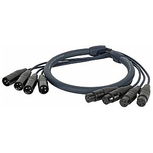 DAP Kabel multicore DMX Snake 4x 3-pin XLR 4-Universe - 50 m 1/1