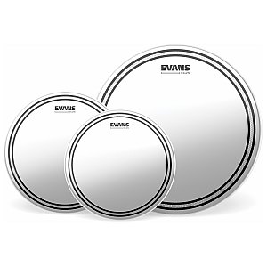 Evans EC2S Clear Standard (12" 13" 16") z 14" HD Dry Snare Batter 1/3