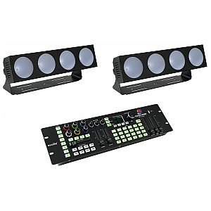 EUROLITE Zestaw oświietleniowy 2x LED CBB-4 + DMX LED Color Chief Controller 1/1