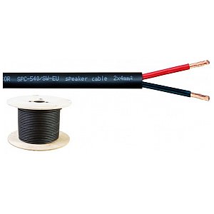 Monacor SPC-540/SW-EU Kabel głośnikowy, elastyczny, 2 x 4mm MADE IN EU 1/1