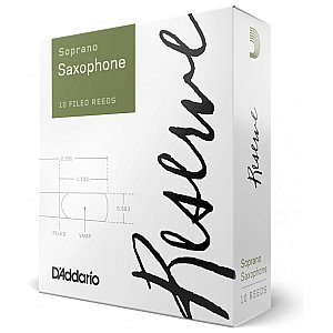 D'Addario Reserve Stroiki do Saksofonów Sopranowych, Strength 3.0, 10-szt. 1/3
