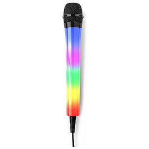 FENTON Mikrofon karaoke z oświetleniem LED RGB KMD55B czarny 1/5