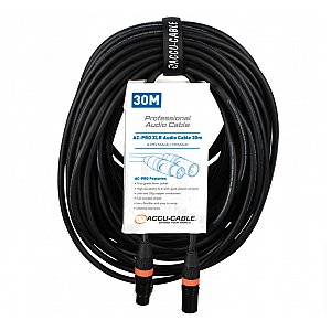 accu Cable AC-PRO XLR Kabel Audio 30m 1/2