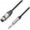 Adam Hall Cables 5 Star Series -  Microphone Cable Neutrik XLR żeński / 6.3 mm Jack stereo 0.5 m przewód mikrofonowy