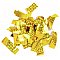 TCM FX Opakowanie konfetti na wagę Metallic rectangular (Prostokąty) 55x18mm, gold, laser effect, 1kg