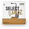 D'Addario Select Jazz Unfiled Tenor Saxophone Reeds, Strength 2 Hard, 25 Box