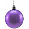 EUROPALMS Deco Ball Dekoracyjne kule, bombki 6cm, purple, metallic 6szt