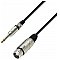 Adam Hall Cables 3 Star Series - Microphone Cable XLR female / 6.3 mm Jack mono 3 m przewód mikrofonowy
