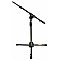 IHOS IS703-MIC STAND Krótki statyw mikrofonowy z wysięgnikiem teleskopowym,ramię  wysuwane 38 - 73 cm, wysokość  55 - 80 cm, 2 kg