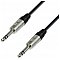 Adam Hall Cables 4 Star Series - Microphone Cable REAN 6.3 mm Jack stereo / 6.3 mm Jack stereo 0.6 m przewód mikrofonowy