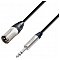 Adam Hall Cables 5 Star Series -  Microphone Cable Neutrik XLR męski /  6.3 mm Jack stereo 5 m przewód mikrofonowy