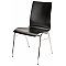 Konig & Meyer 13405-000-02 Krzesło wielofunkcyjne do sztaplowania nogi chromowane, czarne siedzenia