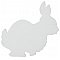 EUROPALMS Dekoracja: Sylwetka królik, biały, 56cm
