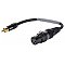 SOMMER CABLE Adapter na kablu XLR(F)/RCA(M) 0.15m bk
