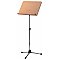 Konig & Meyer 11819-500-02 Pulpit na nuty orkiestrowy  chromowany stojak, biurko z drewna bukowego