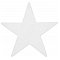 EUROPALMS Dekoracja: Sylwetka gwiazdy, white, 58cm
