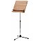 Konig & Meyer 11831-000-02 Pulpit na nuty orkiestrowy  chromowany stojak z biurkiem z drewna orzechowego