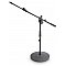 Gravity MS 2222 B - statyw mikrofonowy, Short Microphone Stand With Round Base And 2-Point Adjustment Telescoping Boom