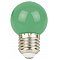 Showgear Żarówka LED G45 E27 1 W - Zielona - Bez Ściemniania