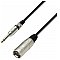 Adam Hall Cables 3 Star Series - Microphone Cable XLR męski / 6.3 mm Jack mono 6 m przewód mikrofonowy