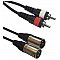 Accu Cable AC-2XM-2RM / 1,5 2x XLR męski / 2 x RCA 1,5m