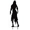 EUROPALMS Dekoracja: Metalowa sylwetka kobieta zombi, 135cm