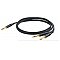 PROEL CHLP210LU15 kabel „INSERT” złącza YONGSHENG 6,3 mm Stereo jack - 2x 6,3 mm Mono jack - 1,5m