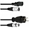 PSSO Combi kabel audio i zasilający - Safety Plug/XLR 5m