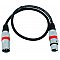 Omnitronic Kabel do mikrofonu MC-10R, 1m blk/red XLR m/f, balance