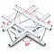 Milos Deco-22 Triangle truss - 4-kierunkowy poziomy łącznik trisystemu ACM41 - 90°