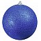 EUROPALMS Deco Ball Dekoracyjna kula, bombka 20cm, blue, brokat