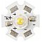 Dioda HIGH POWER LED - 3 W - COLD WHITE - 230 lm