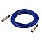 Monacor MEC-100/BL, kabel xlr symetryczny niebieski 1m