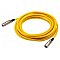Monacor MEC-100/GE, kabel xlr symetryczny żółty 1m