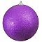 EUROPALMS Deco Ball Dekoracyjna kula, bombka 20cm, purple, brokat