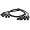 DAP Kabel multicore DMX Snake złącza Neutrik 4x 3-pin XLR 4-Universe - 50m